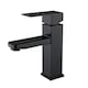 Baterie chiuveta baie, Darklove, Cartus ceramic, monocomanda, design ergonomic, racorduri incluse, puternic si durabil, rezistent la rugina si coroziune, usor de instalat, Otel inoxidabil, Negru
