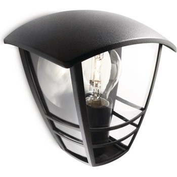 Felinar Philips myGarden Creek, E27, 1x60W, IP44, Negru Felinar Philips myGarden Creek, E27, 1x60W, IP44, Negru