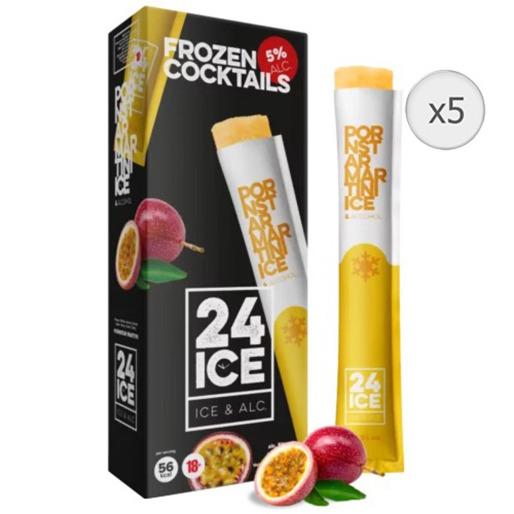 Cocktails 24 Ice Frozen Cocktails Martini, 5%, 0.065l x 5