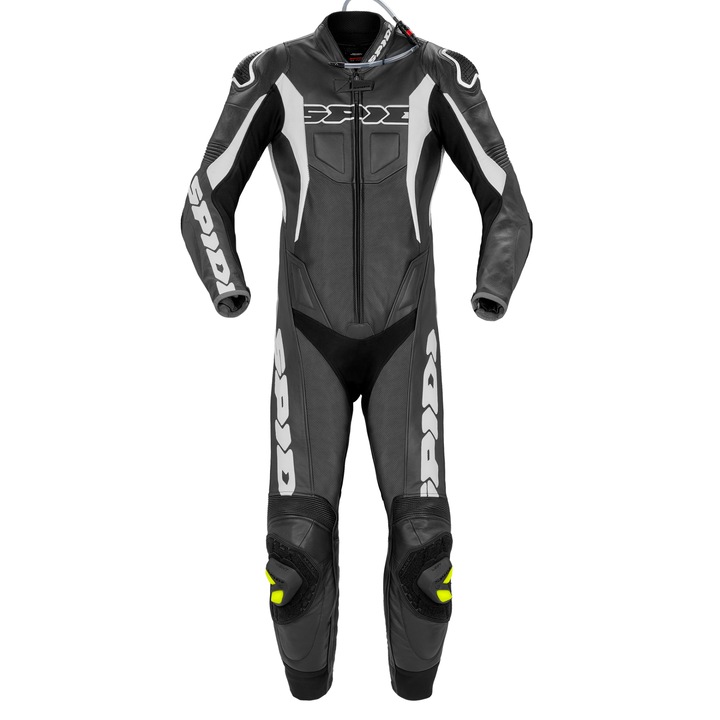 Combinezon din piele Spidi sport warrior pro, Negru/Alb, 54/XL