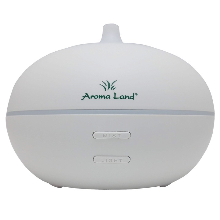 Difuzor aromaterapie ultrasonic Aroma Land Confort, capacitate 100 ml, functie de umidificator, purificator aer