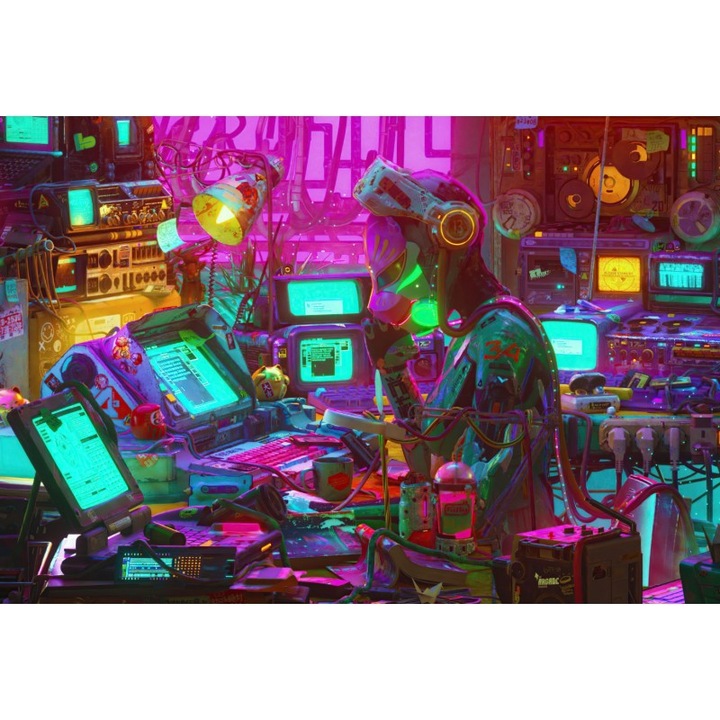 Poster The Transhuman, 61x90cm, poster2785, Multicolor