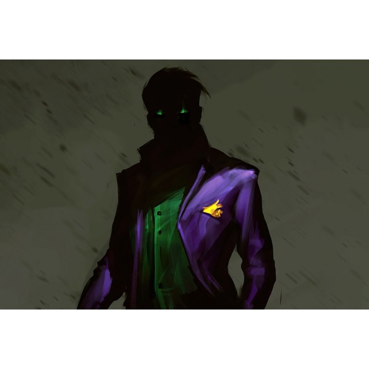 Poster The Joker Green Eyes, 61x90cm, poster2688, Multicolor