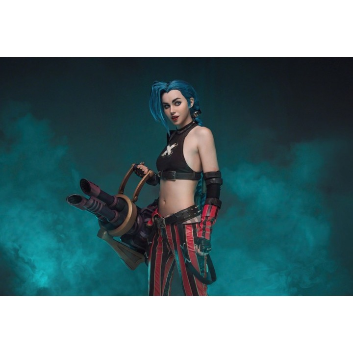 Poster Jinx League Of Legends Shirogane Sama Cosplay, 61x90cm, poster2656, Multicolor