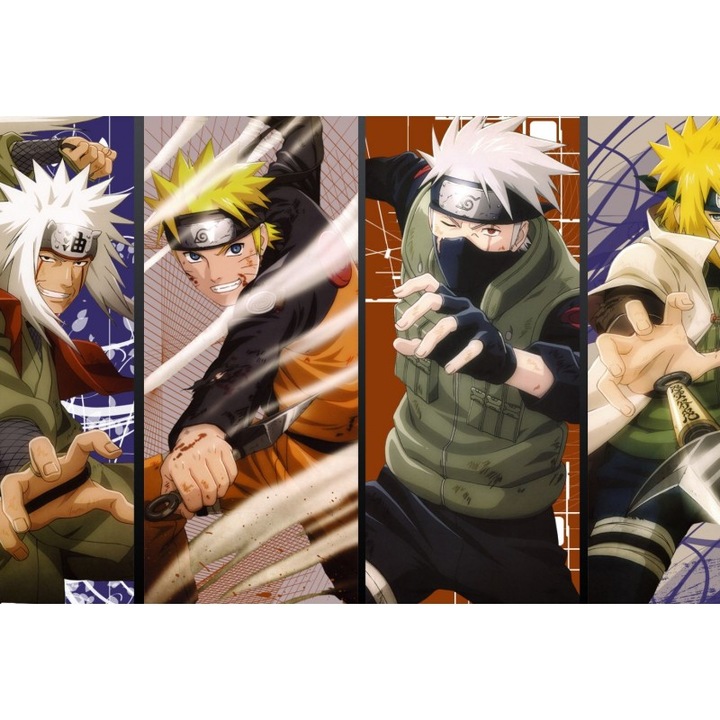 Poster Naruto And Friends, 61x90cm, poster2418, Multicolor