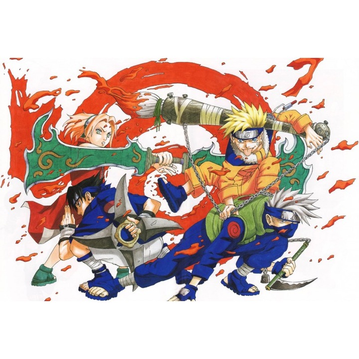 Poster Naruto M4, 61x90cm, poster2413, Multicolor