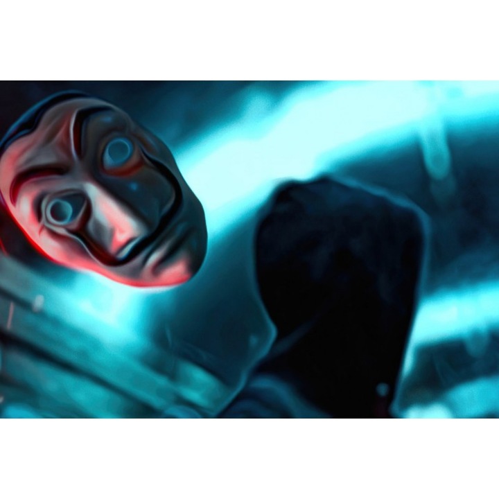 Poster Anonymus Guy Mask, 61x90cm, poster2269, Multicolor