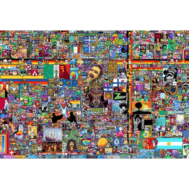 Poster Reddit Place 2022, 61x90cm, poster2173, Multicolor