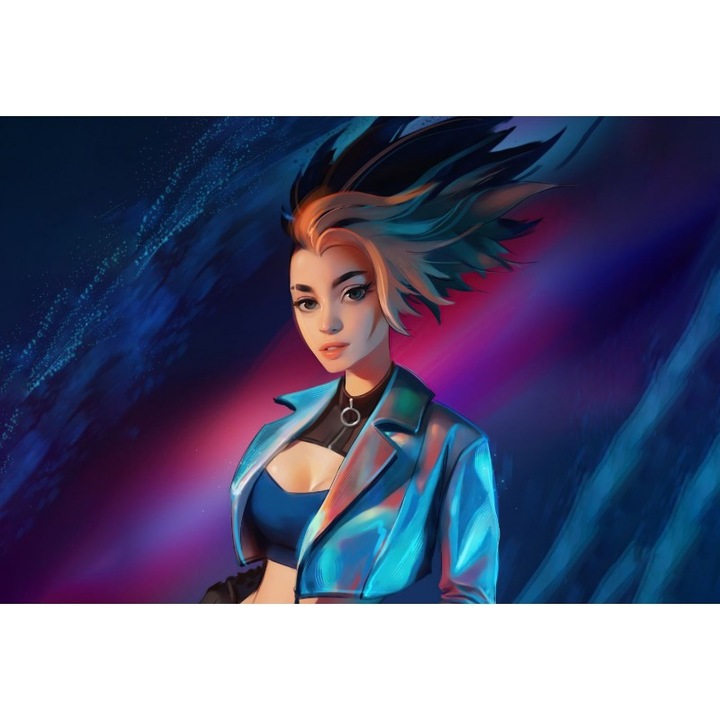 Poster Akali Lol, 61x90cm, poster2145, Multicolor