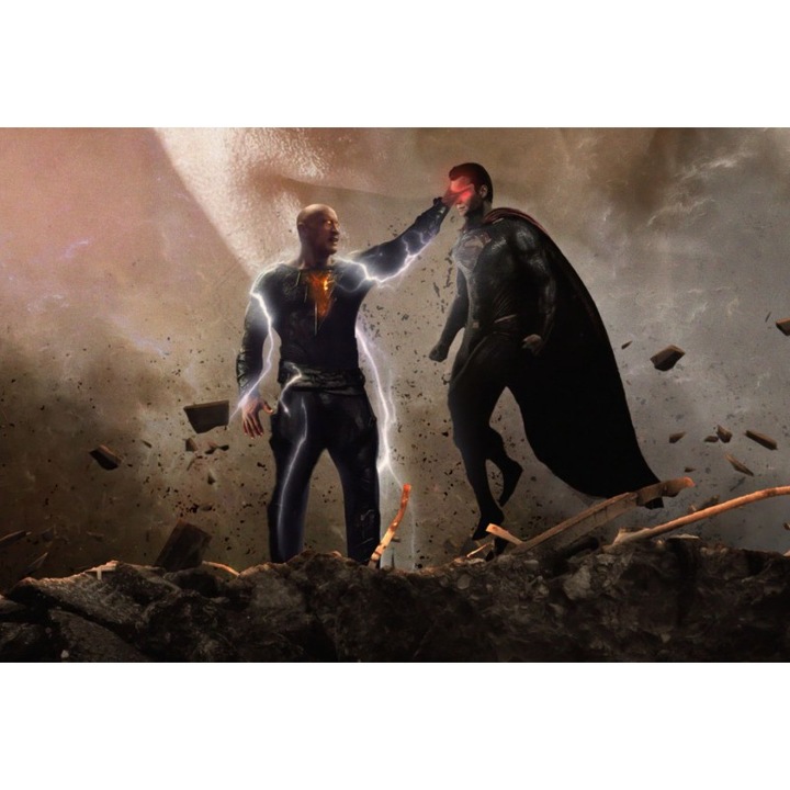 Poster Blackadam Vs Superman, 61x90cm, poster2049, Multicolor