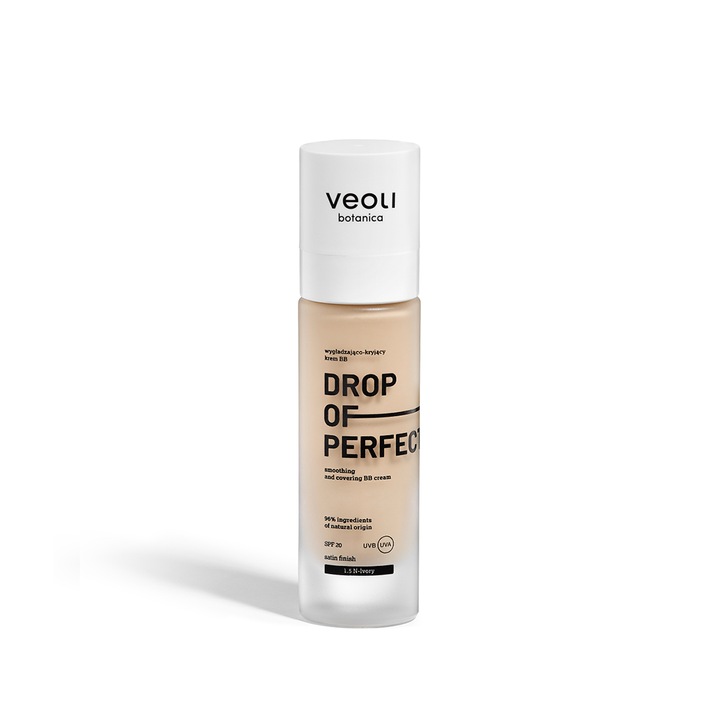Drop of Perfection BB крем, Veoli Botanica, 20 SPF, 1,5 N Слонова кост, 30 ml