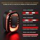 Stop Bicicleta Intelligent cu Alarma Wireless Antifurt, Claxon, Acumulator 800mAh, IPX65 Rezistent la Apa si Praf, 4 Moduri de Lumina, Auto On/Off, Senzor Franare, COB LED, Incarcare USB, Black/Fire