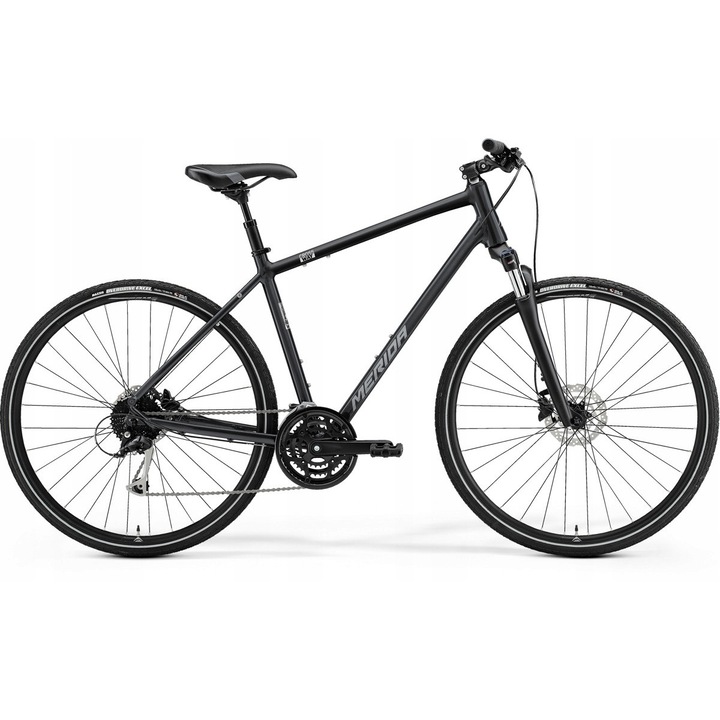 Bicicleta, Merida, Crossway, Aluminiu, 28", Gri/Negru