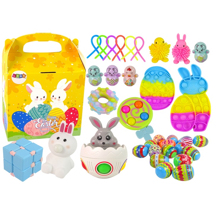 Set de jucarii de Paste, Lean Toys, Plastic, 3 ani+, Multicolor