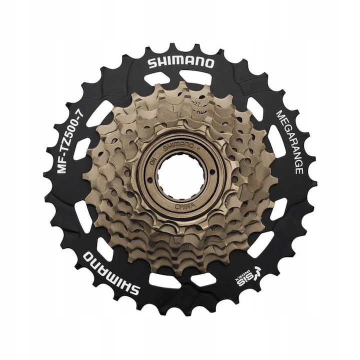 Kerékpár lánckerék, SHIMANO, fekete/arany