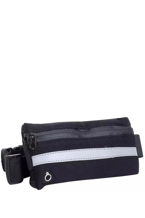Borseta dama, Agrafka, Poliester Fermoar, Negru/Alb