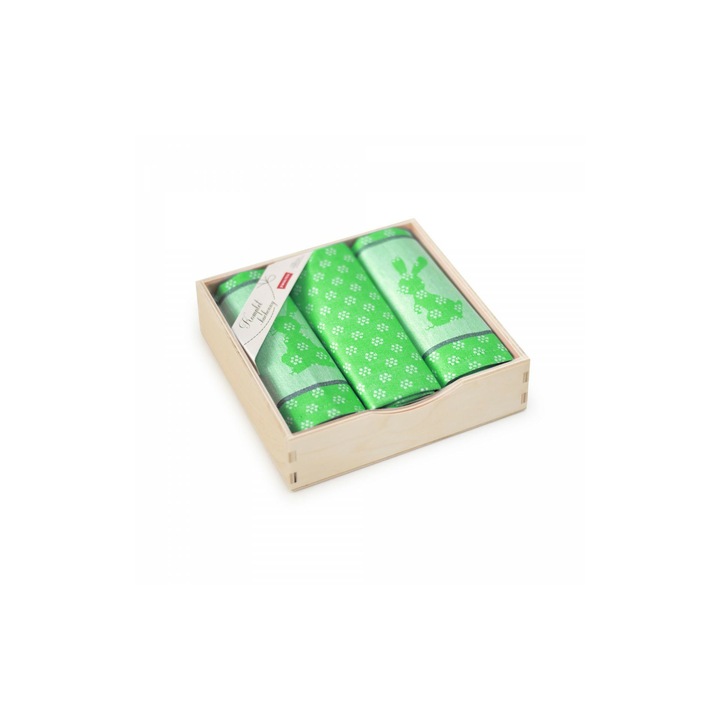 Комплект 3 кухненски кърпи, Zwoltex, Cotton, Green