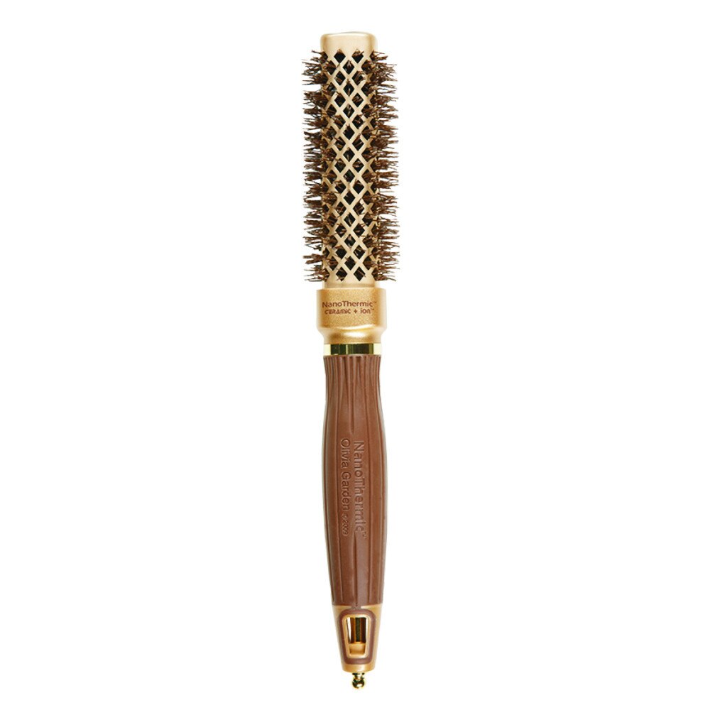 Perie Olivia Garden Nanothermic Ceramic+Ion 2884, perie profesionala patrata pentru coafat si aranjarea parului 20 mm diametru