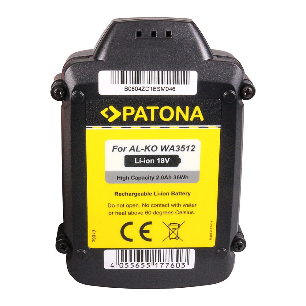 Patona Rockwell WG151 WG251 WG540 Worx WG151 WG151E WU287 WU381 WX163 2