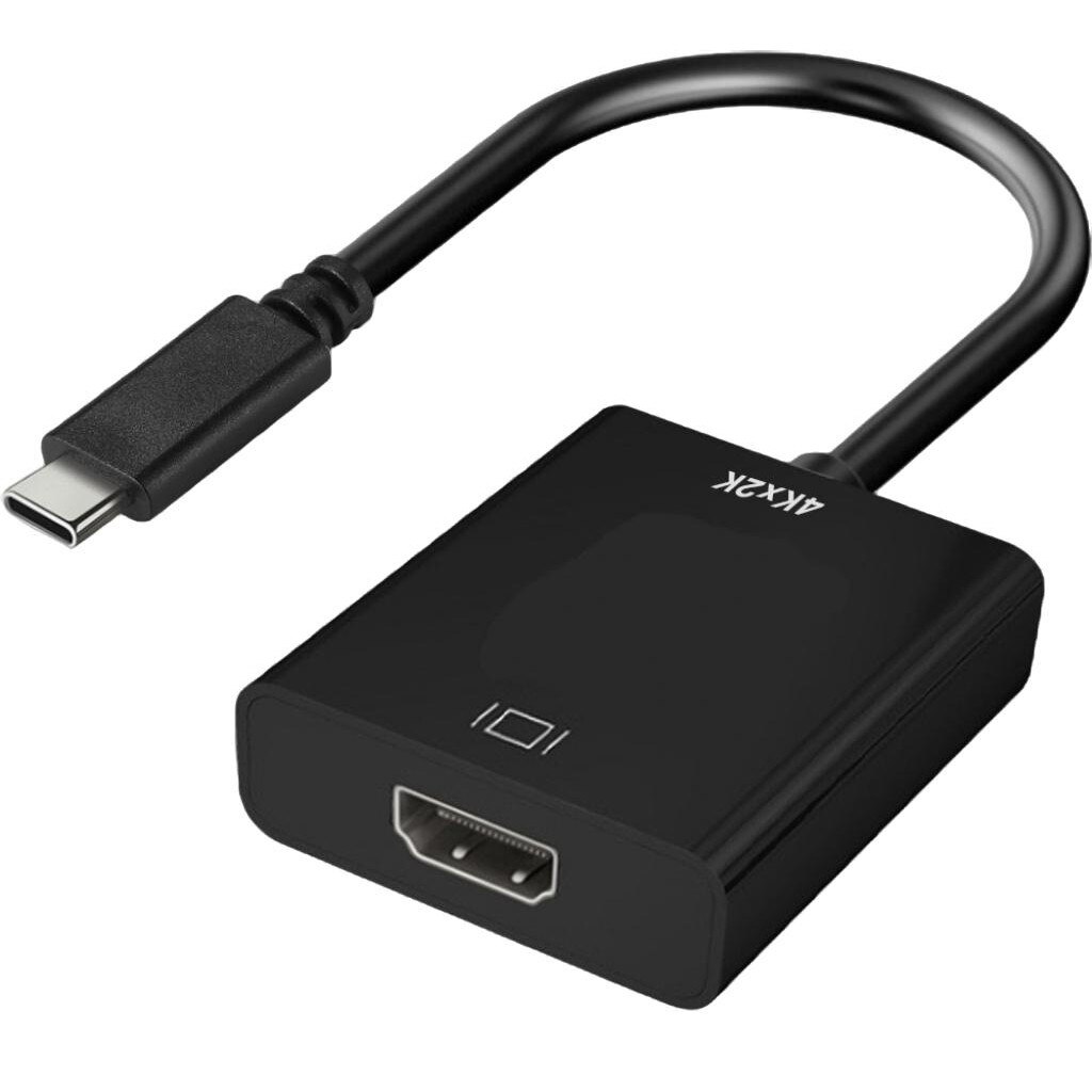 Adaptor USB-C/HDMI, ART, ABS, Compatibil cu HDMI 2.0, 15 cm, Negru ...