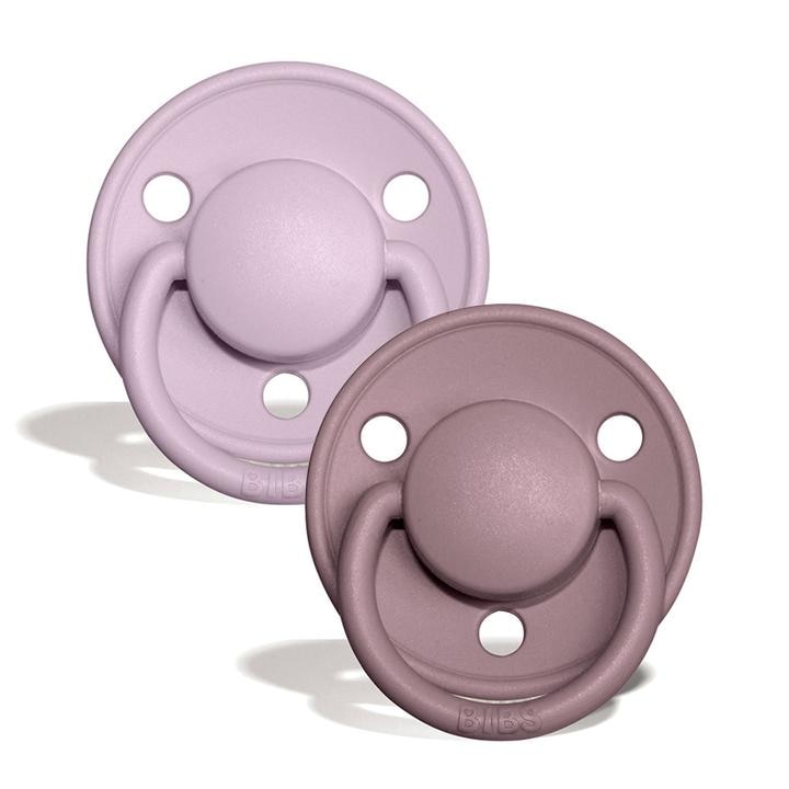 Set 2 suzete Bibs De Lux Dusky Lilac / Heather, Silicon, 03 ani eMAG.ro
