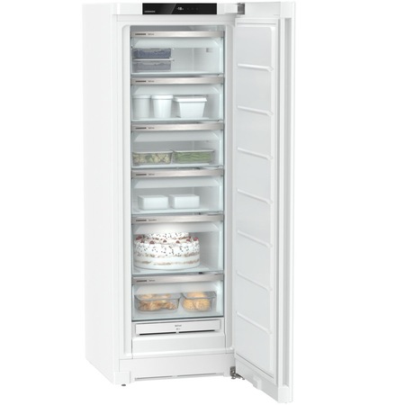 Congelator Liebherr GNe 50Z6, 238 l, 6 sertare, No Frost, SuperFrost, Clasa E, FrostSafe, Touch Display, H 165.5 cm, Alb
