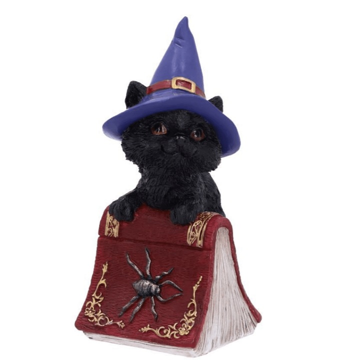 Figurina decorativa, Nemesis Now, Polirasina, Pisica, 12.7cm, Multicolor