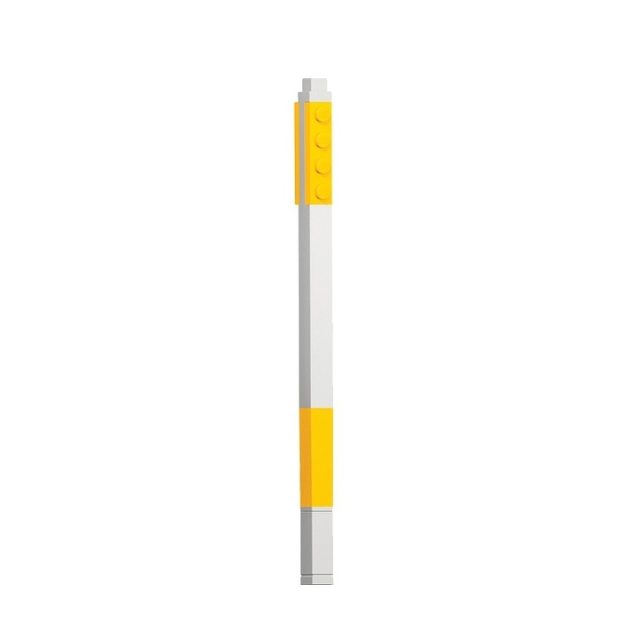 Sárga zselés toll, Lego, fehér/sárga