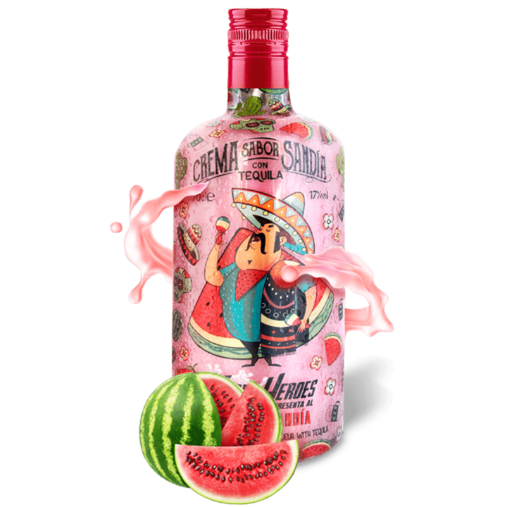 Lichior Cream Heroes Sandia, 0.7l