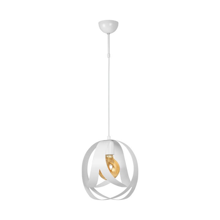 Pendant Lightstyle Rino L, 1xE27, alb