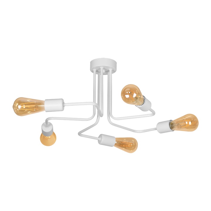 Полилей Lightstyle Тренто, 5хЕ27, Бял