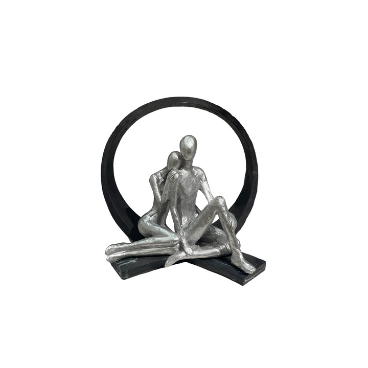 Декоративна фигура LIYA'S HOMESTYLE, Nude couple, Сребрист