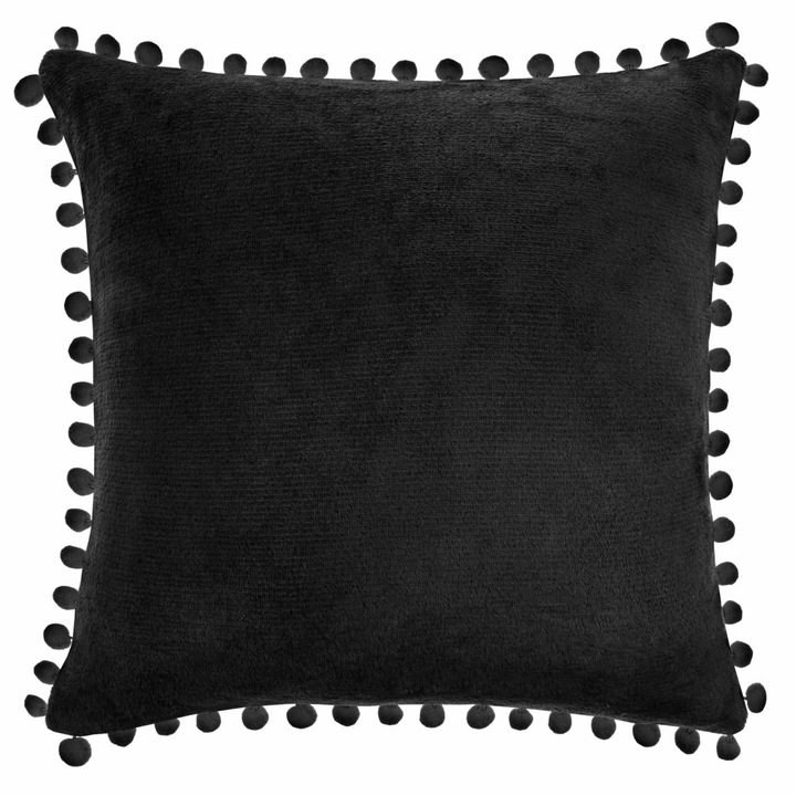 Калъфка за възглавница, Spod Igły i Nitki, Микрофибър, 40 x 40 см, Черна