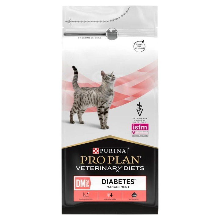 Hrana uscata pentru pisici, Purina Pro Plan Diabetic DM, 1.5 kg