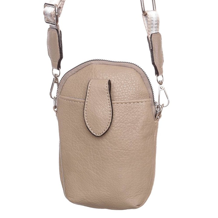 Női táska, Hernan Bag's Collection, barna, műbőr, 20 x 13 x 3 cm