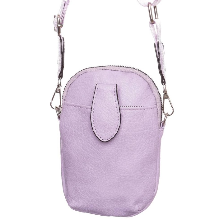 Női táska, Hernan Bag's Collection, lila, műbőr, 20 x 13 x 3 cm