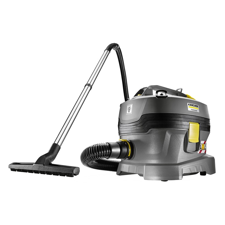 Професионална прахосмукачка Karcher T 8/1 л, 1000 W, 8 л, Метална тръба, Сива/Черна