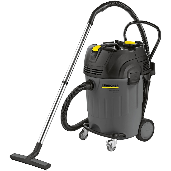 Aspirator Profesional Karcher NT 65/1 Ap, 2760W, 65l, ApClean, Tub metalic telescopic, Gri/Negru
