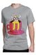 Tricou Barbati, Imprimescu, Sloth On Coffee, Gri, S