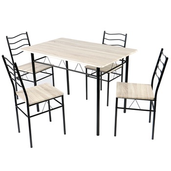 Set masa si scaune bucatarie Kring Prague, 110x70x75 cm, Negru/Ferrara Set masa si scaune bucatarie Kring Prague, 110x70x75 cm, Negru/Ferrara
