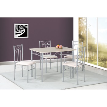 Set dining Kring Venice: masa + 4 scaune, 110x70x75 cm Set dining Kring Venice: masa + 4 scaune, 110x70x75 cm