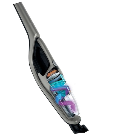 Aspirator vertical si mop portabil Philips PowerPro Aqua 3 in 1 FC6409/01, 25,2 V, 0.6l, perie mini turbo, Albastru