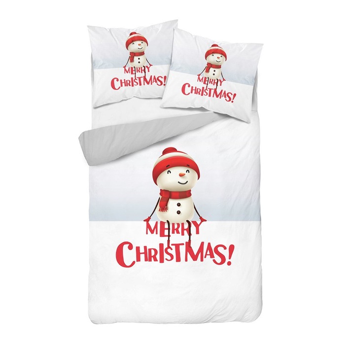 Ágyneműhuzat + 2 db párnahuzat Detexpol, Mikroszálas, 160x200/70x80 cm, Többszínű