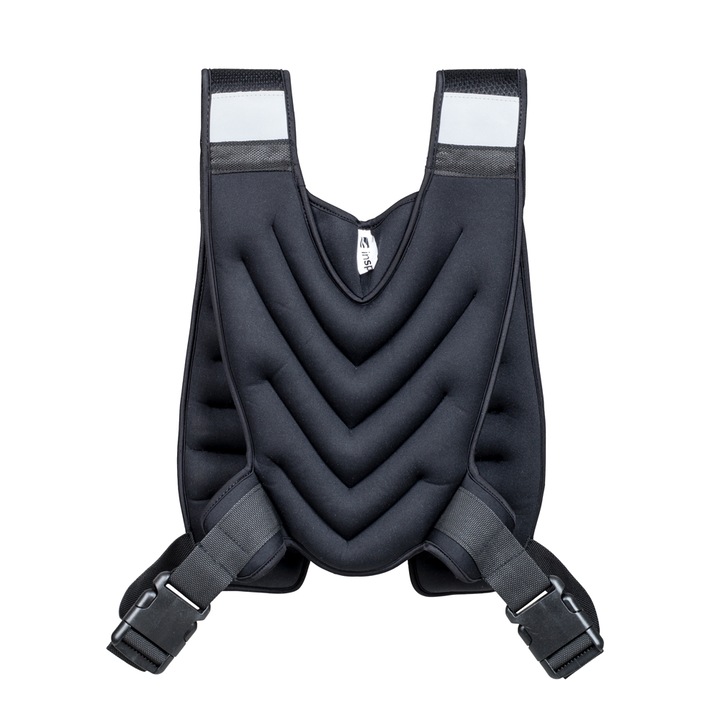 Vesta cu greutati, inSPORTline, Neopren, 5 kg, Negru