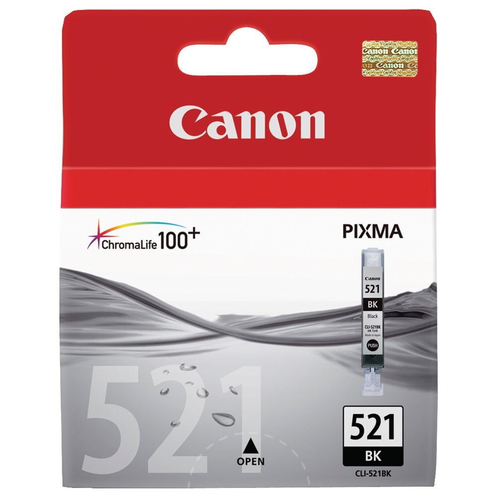 Cartus Original Canon CLI521BK,Pixma MP540, MP550, MP560, MP620, MP630, MP640, MP980, MP990, MX860, MX870, IP3600, IP4600, IP4700 - 565