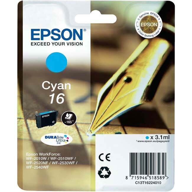 Cartus Original Epson T1622,WORKFORCE 2750DWF,WF 2630WF ,WF 2650DWF ,WF 2660DWF ,WF 2010W , WORKFORCE WF 2510WF , WF 2520NF , WORKFORCE WF 2530WF