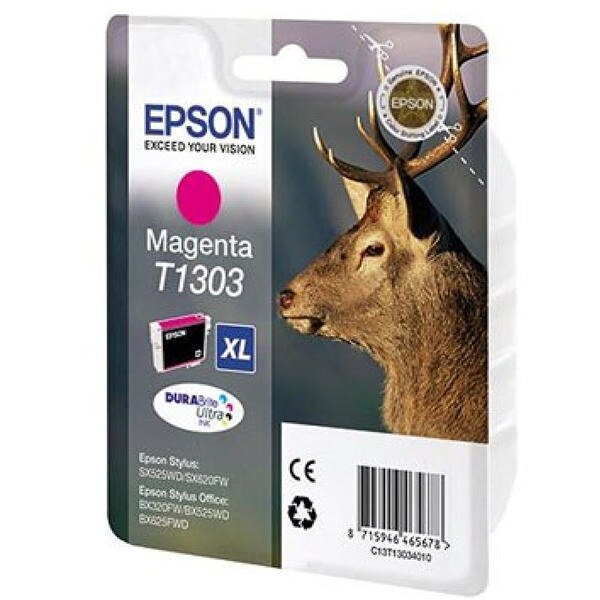 Cartus Original Epson T1303,BX 535WD , BX 635FWD , BX 935FWD ,WF 3520DWF , BX 630FW , WF 7515, WF 7525 , SX 525WD , WF 3010DW ,SX 535WD ,WF 3540DTWF , WF 3530DTWF , BX 525WD , SX 620FW , BX 625FWD , B42WD , BX 925FWD,.T130