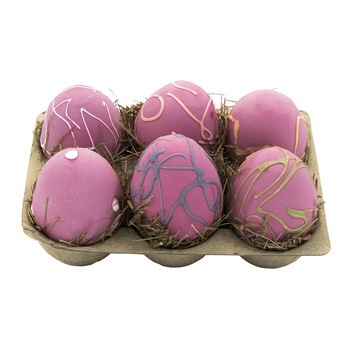 Set 6 oua decorative lila de Paste, 40725 Set 6 oua decorative lila de Paste, 40725