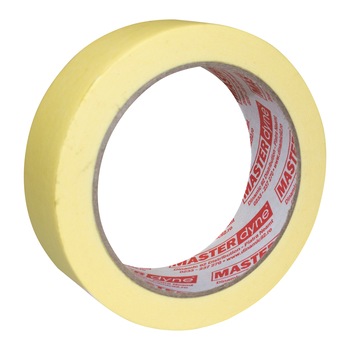 Banda de mascare hartie Masterdyne, 30 mmx 40 m, galbena Banda de mascare hartie Masterdyne, 30 mmx 40 m, galbena
