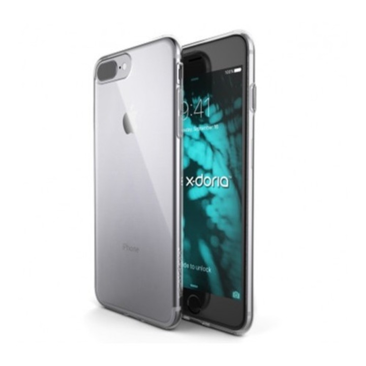 Ултра тънък кейс X-Doria Cadenza за iPhone 8/7 Plus, прозрачен/затъмнен
